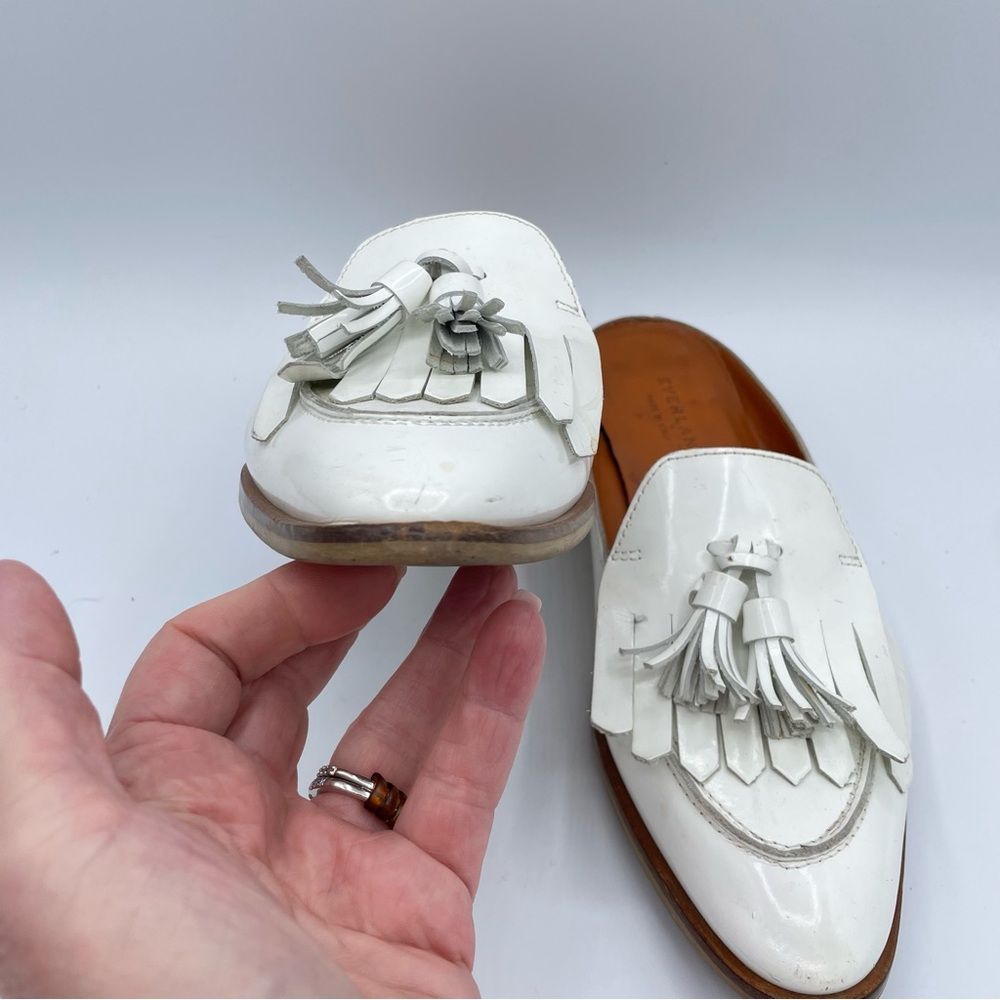 Everlane Modern Loafer Italian Mule 8 1/2 White - Picture 11 of 16